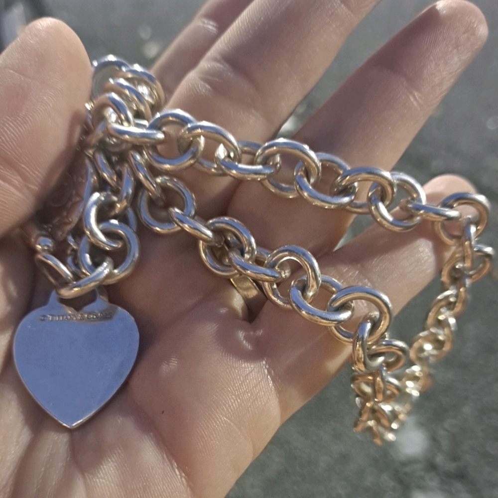 Authentic Tiffany & Co. toggle heart necklace